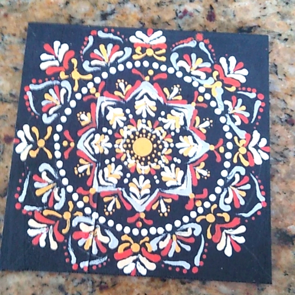 Hand Painted Mandala